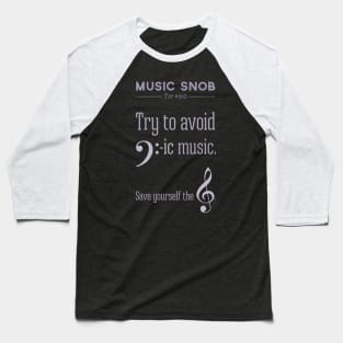 Bass-ic Music Baseball T-Shirt